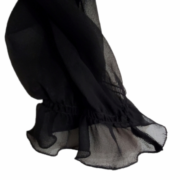 Lecoanet Hemant Paris 100% Silk Black Swirl Embroidered Crop Evening Jacket 44 M - Picture 7 of 13